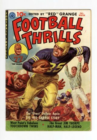 Football Thrills 1 - Key Golden Age First Issue - 1951 - Rare