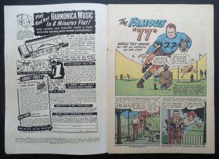 FOOTBALL THRILLS 1 - KEY GOLDEN AGE FIRST ISSUE - 1951 - RARE 3