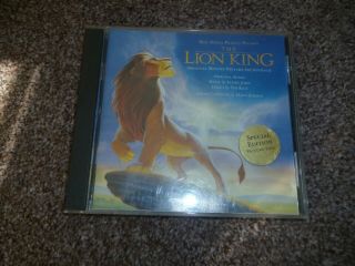 The Lion King.  Special Edition.  Picture Disc.  Rare.  Cd.  Cd Album.  Will Post Next Day