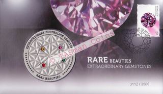 Pnc Australia 2017 Rare Beauties Extraordinary Gemstones Medallion L/e 3500