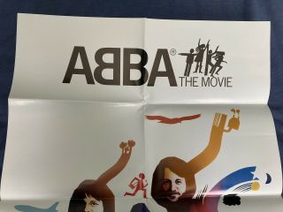 Abba Rare Abba The Movie DVD Release Fold Out Promo Poster 2