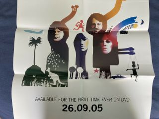 Abba Rare Abba The Movie DVD Release Fold Out Promo Poster 3
