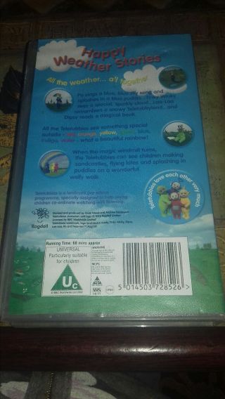 teletubbies happy weather stories rare vhs video UK POSTAGE 2