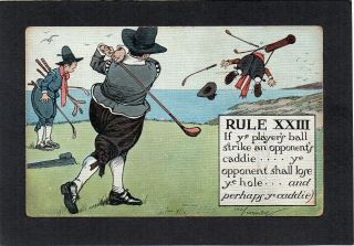 Chas.  Crombie.  Rule Xxiii Of Golf.  Comic Rules Of Golf.  The Golf Series G.  431.