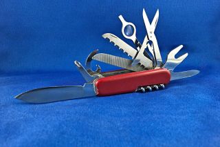 RARE & VINTAGE Wenger CHAMP Swiss Army Knife Old Collector Multitool SAK Knives 2
