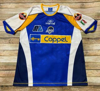 Marval Dorados De Sinaloa Jersey Vtg Rare Mexico Liga Mx Kit Shirt Retro Blue Xl