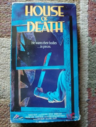 House Of Death Vhs Horror Rare Oop Htf Slasher 1981 Movie