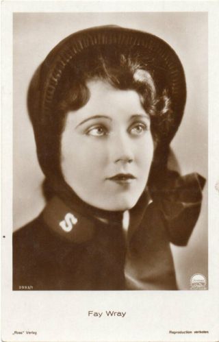 Photo Postcard Of Fay Wray,  8 Other Film Stars From The Golden Age Of Cinema
