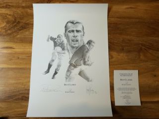 Magnificent Signed Bath,  England,  British And Irish Lions Legend.  Rugby Print.  Rare