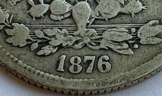 1876/5 Go S Mexico 50 Centavos (guanajuato) Rare Overdate - Fine -