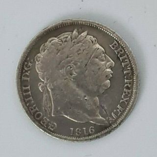 Rare George Iii Sixpence 1816 Coin