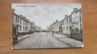 Postcard Llandybie,  Near Llandilo,  Campbell Road,  Carmarthenshire.  Posted 1911.
