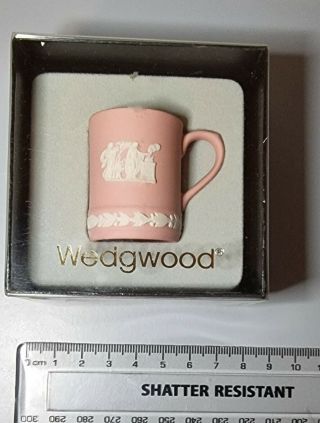 Wedgewood Miniature Jasperware Rare Pink Tankard
