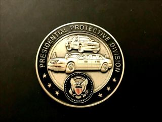 Very Rare U.  S.  Secret Service Presidential Protective Division Challenge Coin