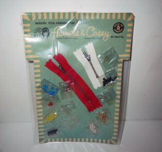 Rare 1960s Francie Casey Barbie Doll Accessory Set - On Card