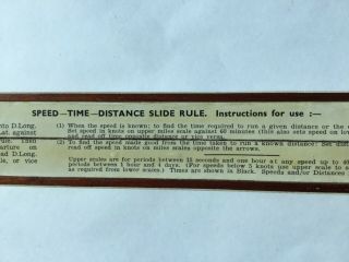 Rare And Unusual Nautical Navigation 10 Inch Slide Rule With Case.  Ag Thornton.