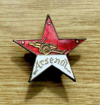 Rare Vintage 1960 - 70s Arsenal F.  C Gunners Star Badge