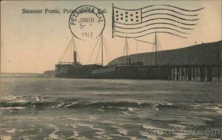 1912 Point Arena,  Ca Steamer Pomo Mendocino County California Richard Berhendt