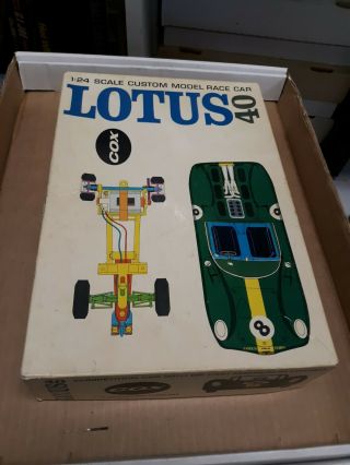 Rare Vintage 1965 1/24 Scale Cox Lotus 40 Slot Car Box Only Box Only