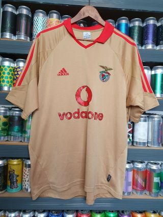 Benfica Mens Large 2004 - 2005 Away Football Shirt Classic Retro Vintage Rare