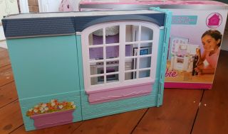 Vintage Barbie My House Fold up Playset Mattel 2007 Blue RARE 2