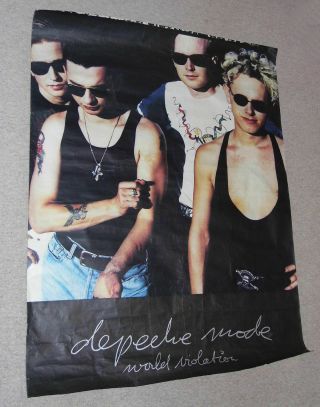 Depeche Mode - Rare Giant Poster - Word Violation Tour 1990 - 39 " X 50 "