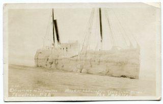Rppc Ss Farallon Ship Wreck Cook Inlet Alaska 1/5/1910 Boat Thwaites Photo K24
