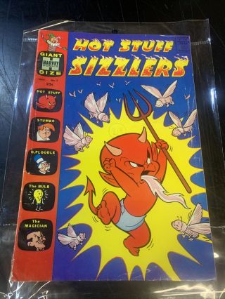 Vintage Rare Comic Cartoon Sizzlers Gs Hot Stuff Harvey Comics No 2 Casper
