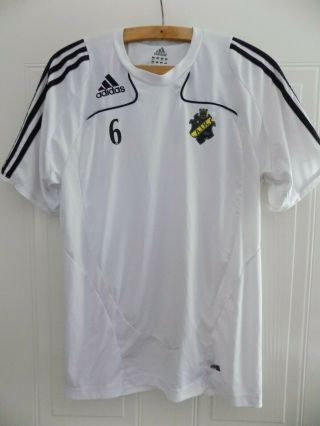 2007 Rare Aik 1891 Fotboll Football Svenska Adidas White Shirt Retro Soccer Top