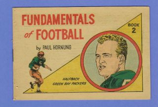 Rare 1962 Post Cereal Booklets Set Break Paul Hornung Fundamentals Of Football
