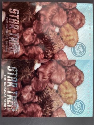 2 Rare Limited Edition Tribbles Star Trek Series Card Dave & Busters