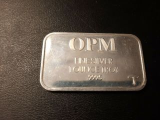 Ohio Precious Metals Opm 1 Oz Silver Mushroom Bar Rare