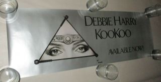 Debbie Harry Blondie 1981 Rare Kookoo Usa Promo Poster 13 " X 38 " Hr Giger -