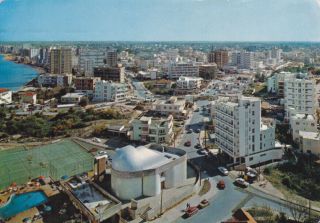 Cyprus Postcard Famagusta Panorama From Aspelia Hotel Ayia Triada Church