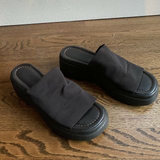 Vtg Rare Brown Steve Madden Slinky Slides Sandals Platforms 90 