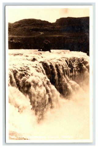 Vintage Rppc Postcard,  Shoshone Falls Near Twin Falls,  Idaho
