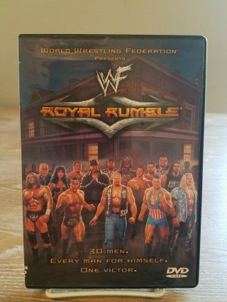 Wwf/wwe - Royal Rumble 2001 (dvd,  2001) Rare Oop Htf