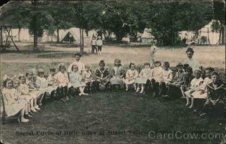 1909 Chautauqua,  Oh Social Circle Of Little Folk At Miami Valley Ohio Postcard