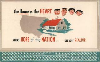 Advertising 1957 The Home Is The Heart And Hope Of The Nation.  See Your Realt
