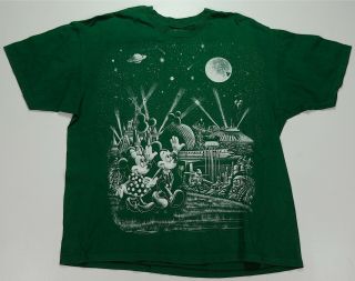 Rare Vtg Disney Designs Mickey Minnie Mouse Walt Disney World T Shirt 90s Osfa