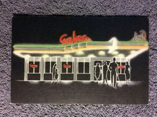 Gabe’s Steak House Restaurant Linen Advertising Postcard Owensboro Ky Kentucky