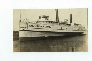 Rppc Steamer City Of Fall River,  Fall River Line Boston - York,  Ceased 1937