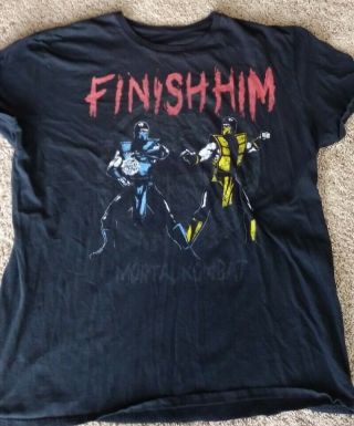 Mortal Kombat Shirt Vintage Size Xl Very Rare