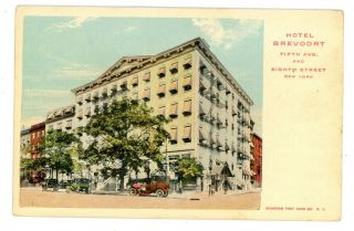 York City Nyc - Hotel Brevoort - 5th Ave & 8th Street - Postcard Greenwich Village