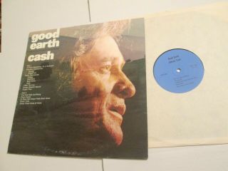 Johnny Cash Good Earth Standard Oil Farm Sales Promo Lp Rare,