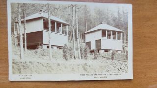 Postcard West Wales Sanatorium,  Llanybyther,  The Chalets.  Posted 1911.