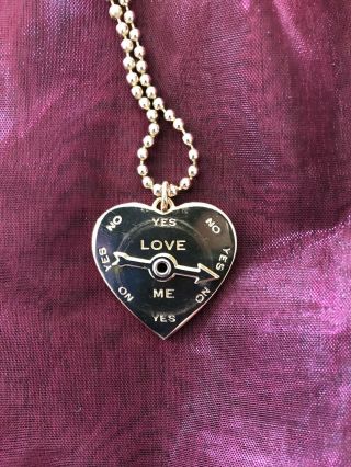 Marc Jacobs Love Me Not Heart Necklace Rare