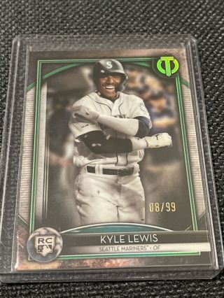 Kyle Lewis 2020 Topps Tribute Case Hit Rc 08/99 Ssp Rare Seattle Mariners