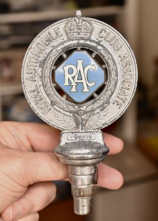Vintage Rac Motor Car Grille Members Badge Royal Automobile Association Rare