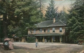1907 Santa Cruz,  Ca Mt.  Hermon View California M.  Rieder Value Postcard 1c Stamp